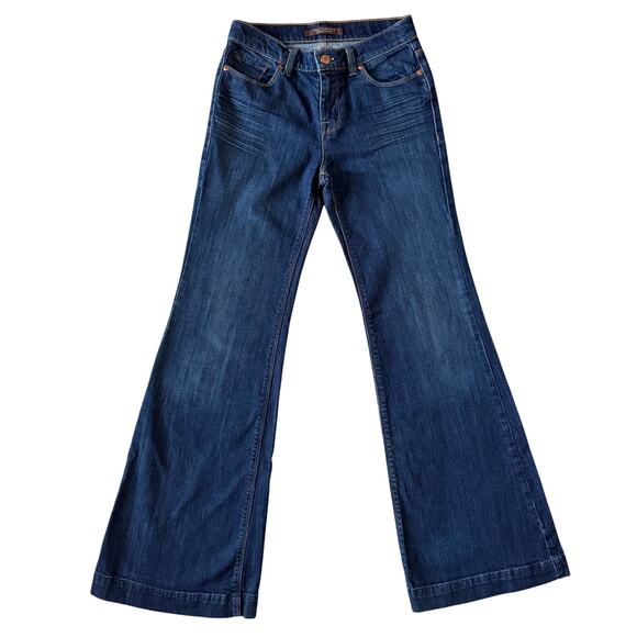The Limited Vintage Flare Jeans Women's Sz 2 26 Blue Mid Rise Retro Y2K Boho - Picture 2 of 14